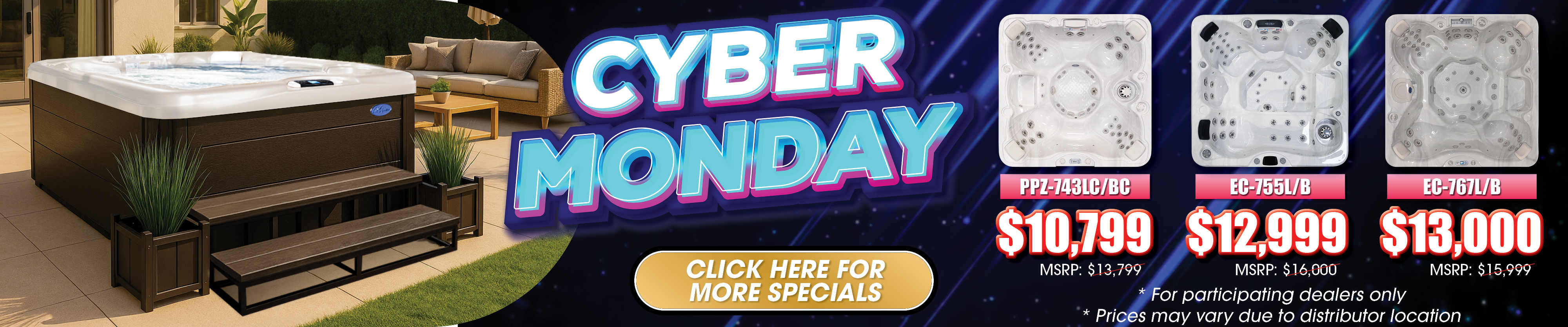 Calspas hot tub being used in a family setting - Charlotte Hall