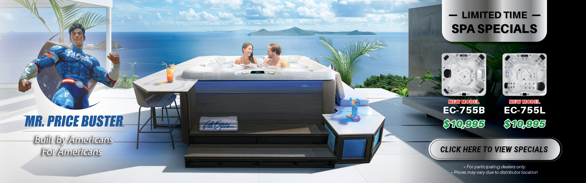 Calspas hot tub being used in a family setting - Charlotte Hall