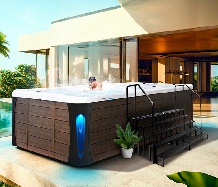 Calspas hot tub being used in a family setting - Charlotte Hall